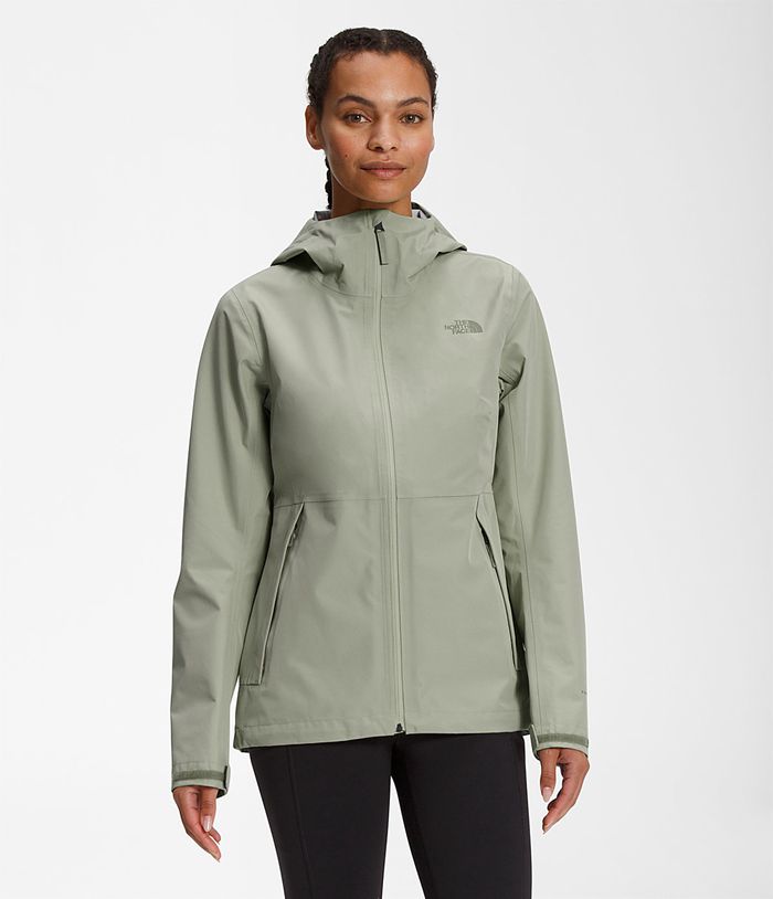 The North Face Kurtka Przeciwdeszczowa Damska Zielone Dryzzle Futurelight™ - YEMU43650